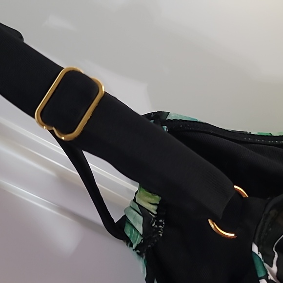 Tropical Leaf Print Tankini Top - Picture 6 of 10